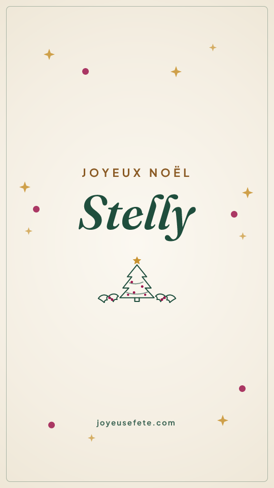 Image « Joyeux Noël Stelly » au format story