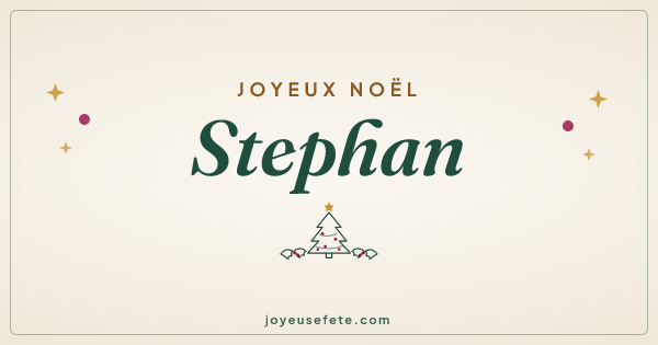 Image « Joyeux Noël Stephan » au format large