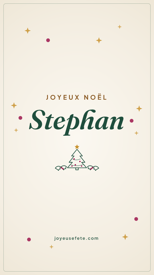 Image « Joyeux Noël Stephan » au format story