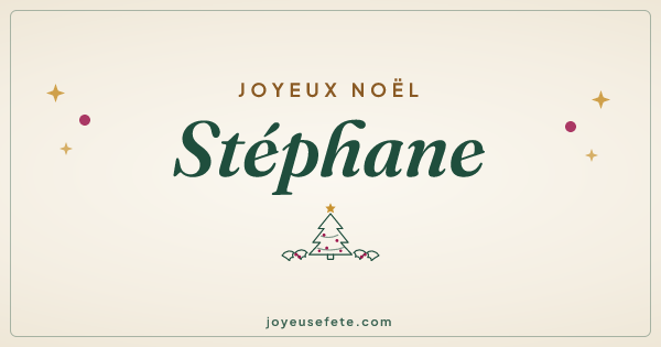 Image « Joyeux Noël Stéphane » au format large