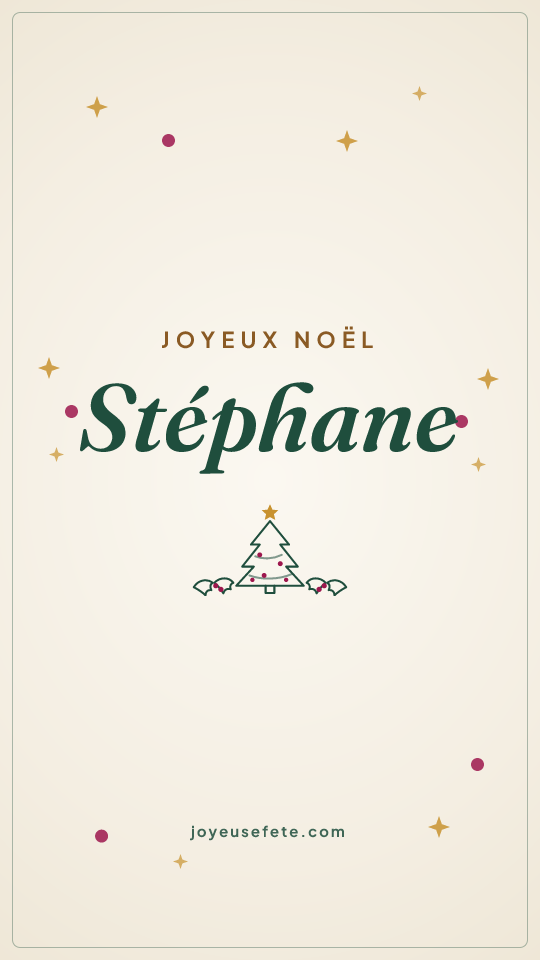 Image « Joyeux Noël Stéphane » au format story