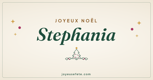Image « Joyeux Noël Stephania » au format large
