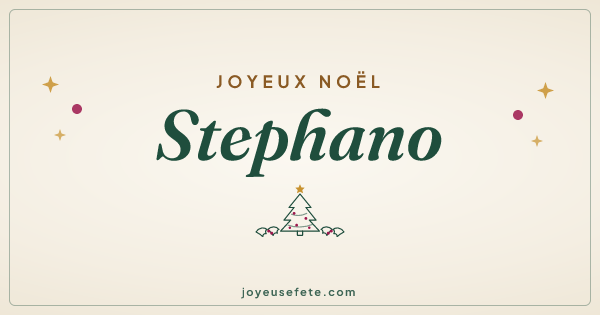 Image « Joyeux Noël Stephano » au format large