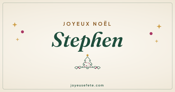 Image « Joyeux Noël Stephen » au format large