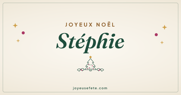 Image « Joyeux Noël Stéphie » au format large