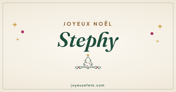 Image « Joyeux Noël Stephy » au format large