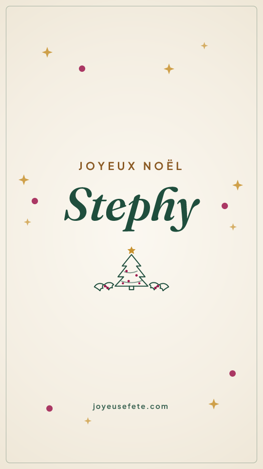 Image « Joyeux Noël Stephy » au format story
