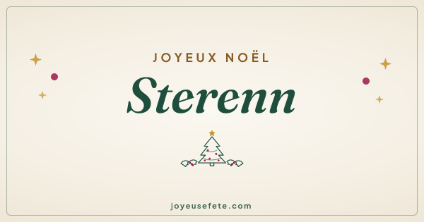 Image « Joyeux Noël Sterenn » au format large