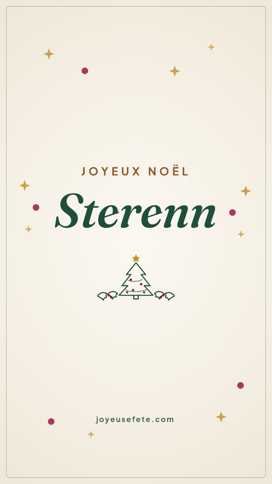 Image « Joyeux Noël Sterenn » au format story