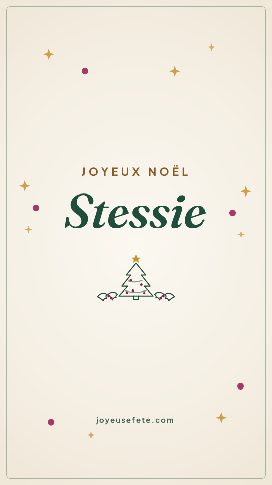 Image « Joyeux Noël Stessie » au format story