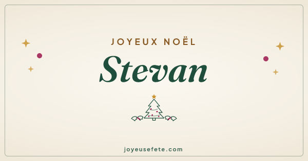 Image « Joyeux Noël Stevan » au format large