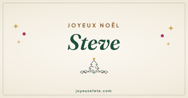 Image « Joyeux Noël Steve » au format large