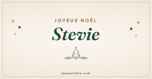 Image « Joyeux Noël Stevie » au format large