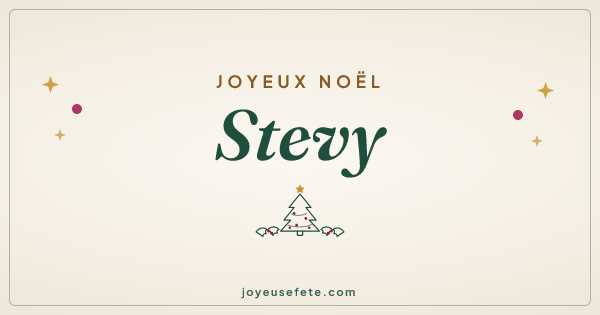 Image « Joyeux Noël Stevy » au format large
