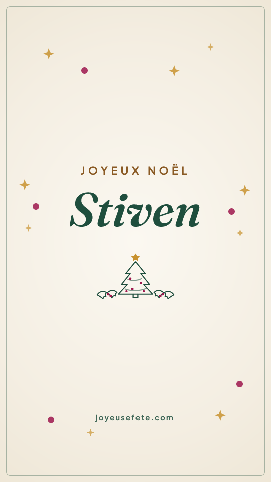 Image « Joyeux Noël Stiven » au format story
