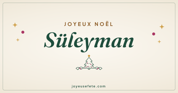 Image « Joyeux Noël Süleyman » au format large