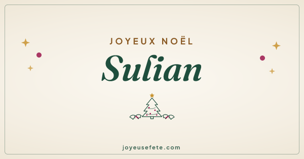 Image « Joyeux Noël Sulian » au format large