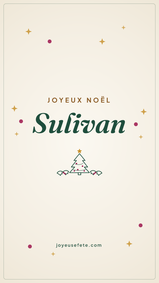 Image « Joyeux Noël Sulivan » au format story