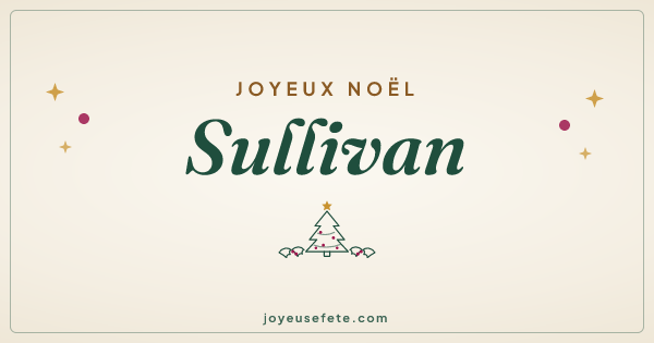 Image « Joyeux Noël Sullivan » au format large