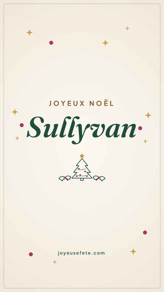 Image « Joyeux Noël Sullyvan » au format story