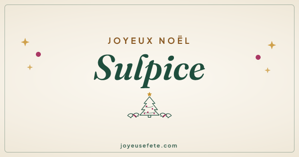 Image « Joyeux Noël Sulpice » au format large