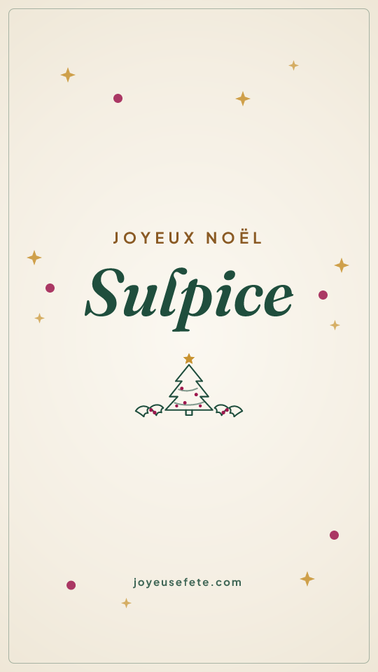 Image « Joyeux Noël Sulpice » au format story