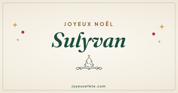 Image « Joyeux Noël Sulyvan » au format large