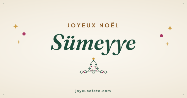 Image « Joyeux Noël Sümeyye » au format large