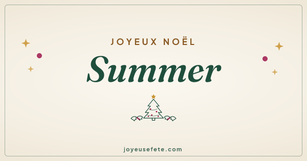 Image « Joyeux Noël Summer » au format large