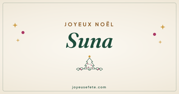 Image « Joyeux Noël Suna » au format large