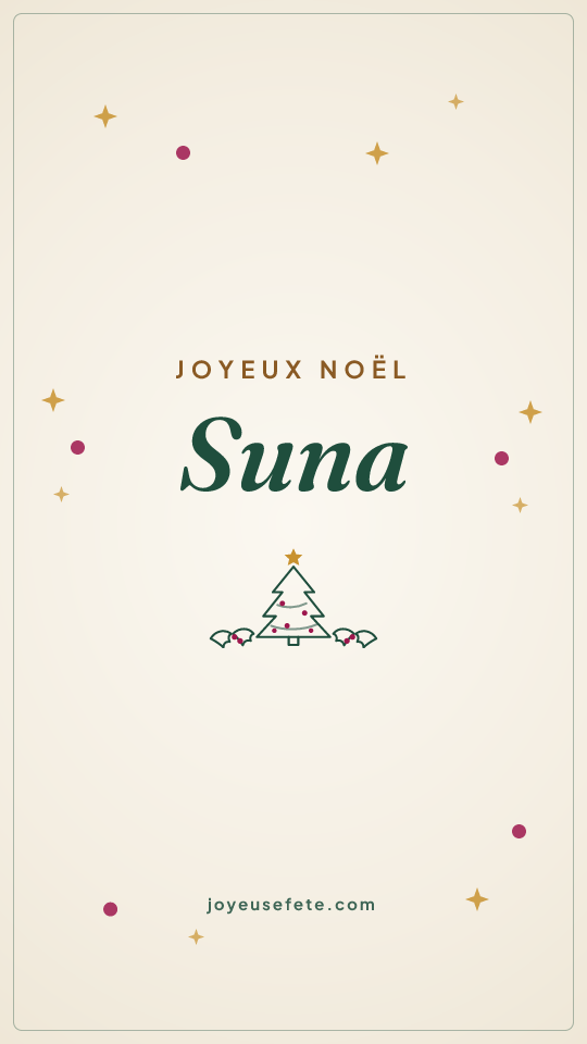 Image « Joyeux Noël Suna » au format story