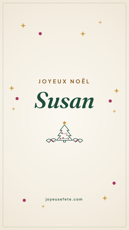 Image « Joyeux Noël Susan » au format story