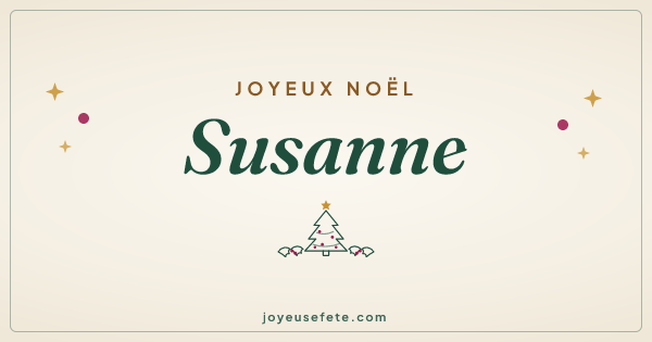 Image « Joyeux Noël Susanne » au format large