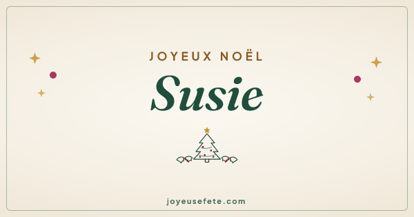 Image « Joyeux Noël Susie » au format large