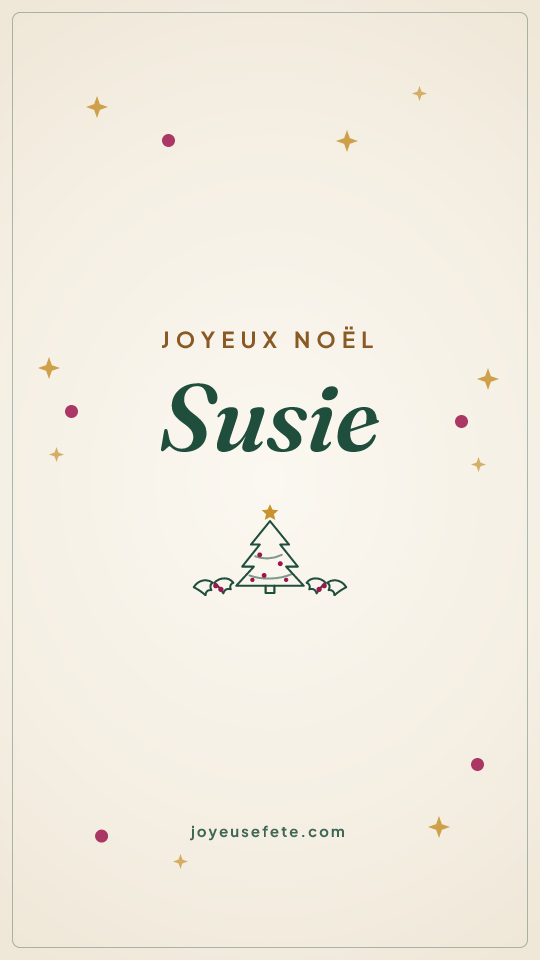 Image « Joyeux Noël Susie » au format story