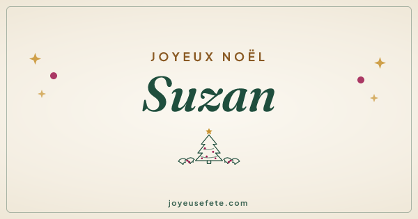 Image « Joyeux Noël Suzan » au format large