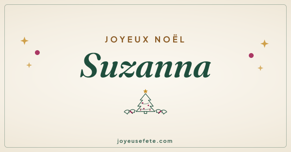 Image « Joyeux Noël Suzanna » au format large