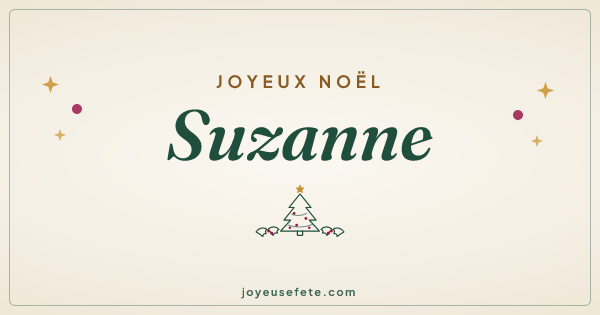 Image « Joyeux Noël Suzanne » au format large