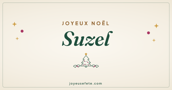 Image « Joyeux Noël Suzel » au format large