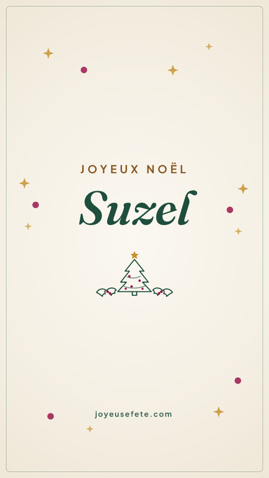 Image « Joyeux Noël Suzel » au format story