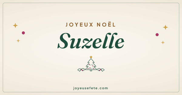 Image « Joyeux Noël Suzelle » au format large