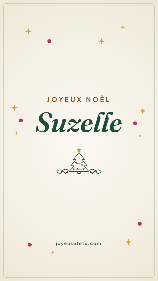 Image « Joyeux Noël Suzelle » au format story