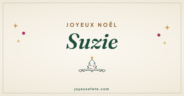 Image « Joyeux Noël Suzie » au format large