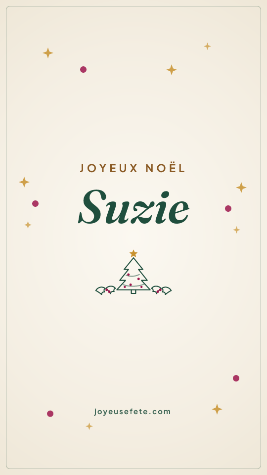 Image « Joyeux Noël Suzie » au format story