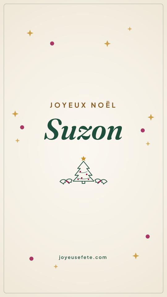 Image « Joyeux Noël Suzon » au format story