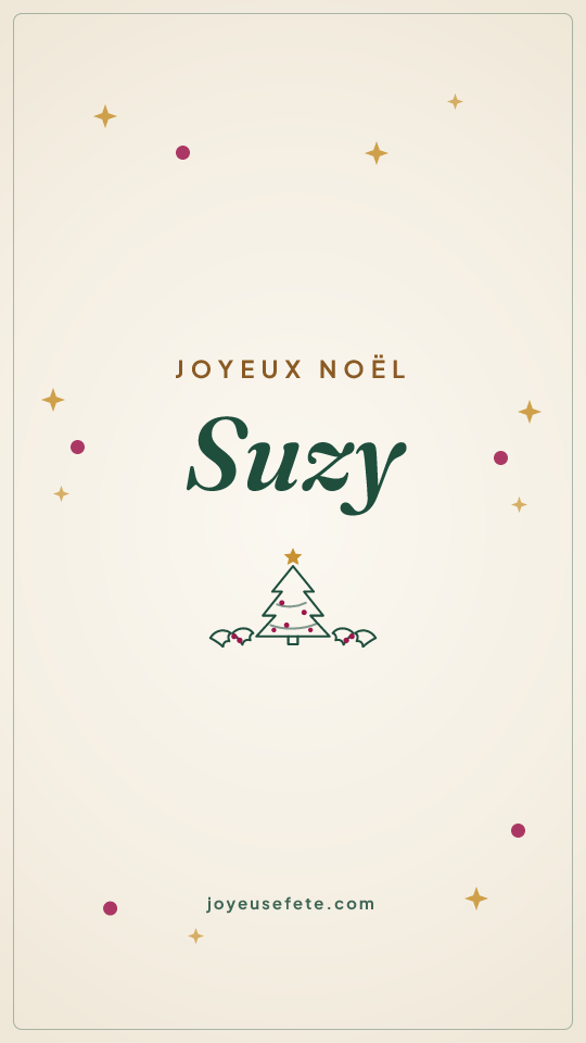 Image « Joyeux Noël Suzy » au format story