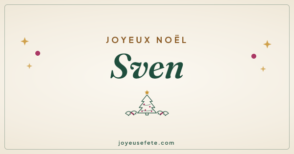 Image « Joyeux Noël Sven » au format large