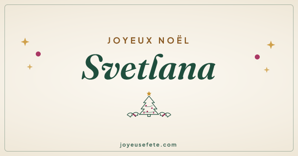 Image « Joyeux Noël Svetlana » au format large