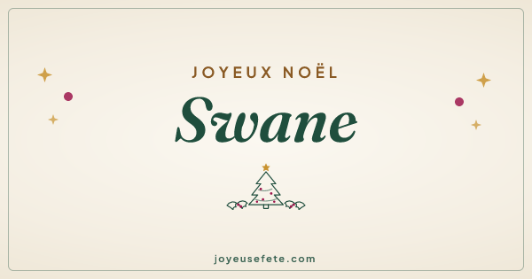 Image « Joyeux Noël Swane » au format large