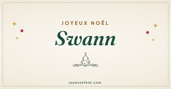 Image « Joyeux Noël Swann » au format large